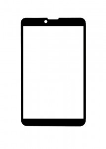 Replacement Front Glass For Zync Z900 Plus Black By - Maxbhi.com