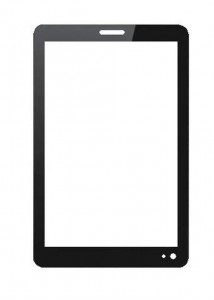 Replacement Front Glass For Videocon Va75 Black By - Maxbhi.com