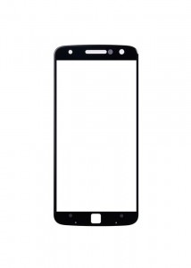 Replacement Front Glass For Moto Z 2017 Black By - Maxbhi.com
