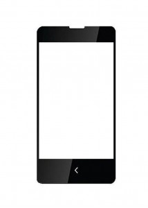 Replacement Front Glass For Reach Zeal R3501 Black By - Maxbhi.com