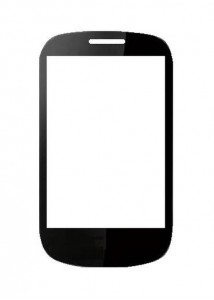 Replacement Front Glass For Vodafone 858 Smart Black By - Maxbhi.com