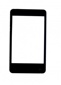 Replacement Front Glass For Lava Flair E3 Black By - Maxbhi.com