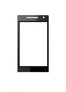 Replacement Front Glass For Htc Touch Diamond 2 T5353 Black By - Maxbhi.com