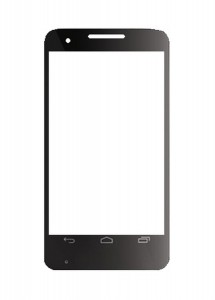 Replacement Front Glass For Idea Aurus 2 Black By - Maxbhi.com