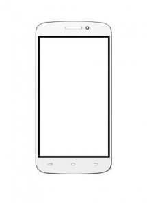 Replacement Front Glass For Spice Mi501 White By - Maxbhi.com