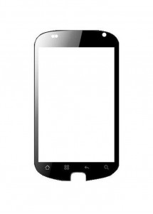 Replacement Front Glass For Celkon A67 Black By - Maxbhi.com