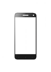 Replacement Front Glass For Alpha Feather Pink By - Maxbhi.com