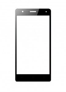 Replacement Front Glass For Lava Iris 810 Black By - Maxbhi Com