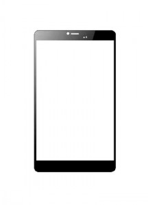 Replacement Front Glass For Micromax Canvas Tab P690 Black By - Maxbhi.com