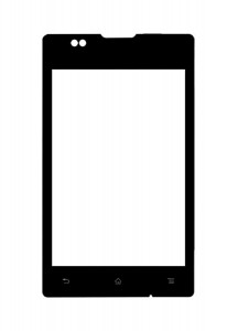 Replacement Front Glass For Sony Ericsson Xperia E Dual C1605 White By - Maxbhi.com