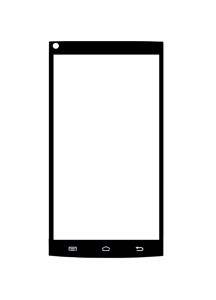 Replacement Front Glass For Cubot X6 Black By - Maxbhi.com