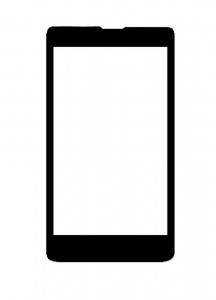 Replacement Front Glass For Zte N799d Black By - Maxbhi.com