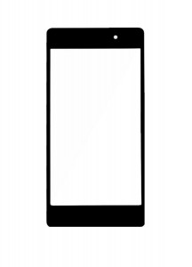 Replacement Front Glass For Sony Xperia Z2 Compact Black By - Maxbhi.com