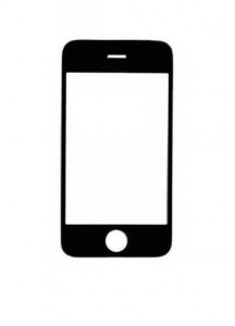 Replacement Front Glass For Apple Iphone 3g 16gb Black By - Maxbhi.com