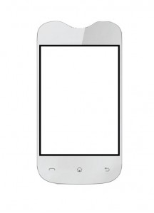 Replacement Front Glass For Lava Discover 137 White By - Maxbhi.com