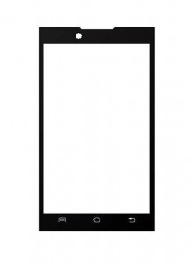 Replacement Front Glass For Lava Iris 404s White By - Maxbhi.com