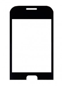 Replacement Front Glass For Samsung C3313 Black By - Maxbhi.com