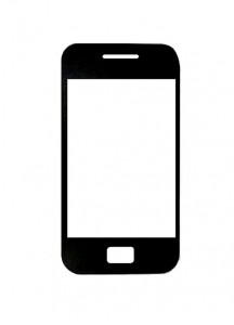 Replacement Front Glass For Samsung Galaxy S2 Mini Black By - Maxbhi.com