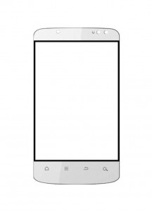 Replacement Front Glass For Intex Aqua Sx Black By - Maxbhi.com