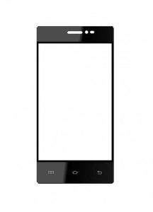 Replacement Front Glass For Intex Cloud Y17 Black By - Maxbhi.com