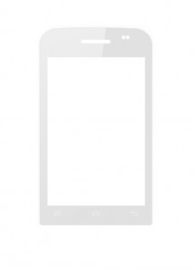 Replacement Front Glass For Spice Stellar 361 Mi361 White By - Maxbhi.com