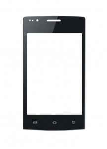 Replacement Front Glass For Blueberry S5.5 Red By - Maxbhi.com