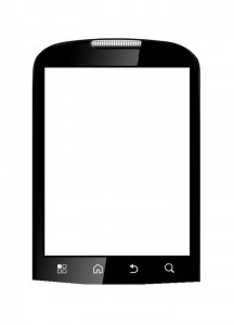 Replacement Front Glass For Motorola Me632 Black By - Maxbhi.com