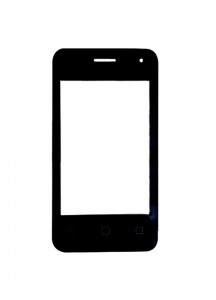 Replacement Front Glass For Alcatel Pixi 4 3.5 Black By - Maxbhi.com