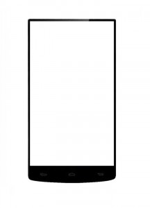 Replacement Front Glass For Vedaee Inew V8 Black By - Maxbhi.com