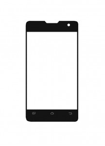 Replacement Front Glass For Bephone B.social 4 White By - Maxbhi.com