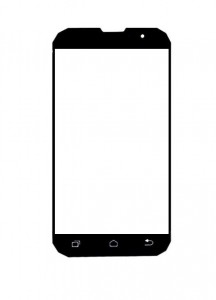 Replacement Front Glass For Geotel G1 White By - Maxbhi.com