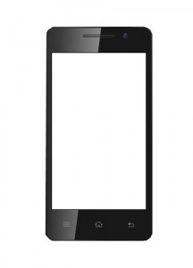 Touch Screen Digitizer For Intex Aqua Glow Black By - Maxbhi.com