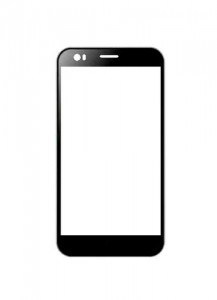 Replacement Front Glass For Spice Mi549 Black By - Maxbhi.com