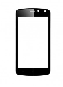 Replacement Front Glass For Karbonn Titanium S10 Black By - Maxbhi.com