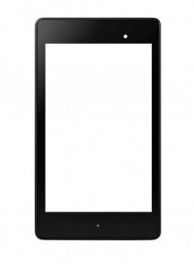 Replacement Front Glass For Google Nexus 7c 2013 White By - Maxbhi.com