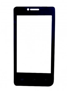Replacement Front Glass For Spice Mi426 Smart Flo Mettle 4.0x Black By - Maxbhi.com