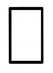 Replacement Front Glass For Micromax Funbook P280 Blue By - Maxbhi.com