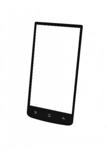 Replacement Front Glass For Obi Falcon S451 Black By - Maxbhi.com