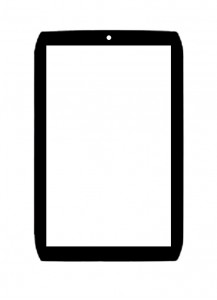 Replacement Front Glass For Motorola Xoom 2 Media Edition 3g Mz608 White By - Maxbhi.com