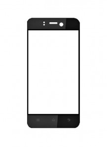 Replacement Front Glass For Celkon S1 Black By - Maxbhi.com
