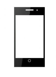 Replacement Front Glass For Zen Firefox U105 White By - Maxbhi.com