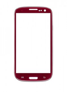 Replacement Front Glass For Samsung Galaxy S Iii T999 Red By - Maxbhi.com