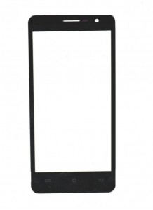 Replacement Front Glass For Intex Cloud Crystal 2.5d Black By - Maxbhi.com