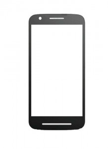 Replacement Front Glass For Moto E3 Power Black By - Maxbhi.com