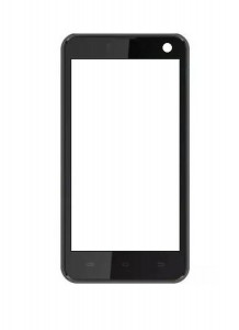 Replacement Front Glass For Micromax Bolt Q333 Black By - Maxbhi.com