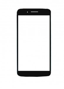 Replacement Front Glass For Spice Mi502n Smart Flo Pace3 Black By - Maxbhi.com