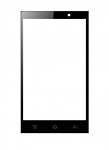 Replacement Front Glass For Lyf Flame 3 Black By - Maxbhi.com