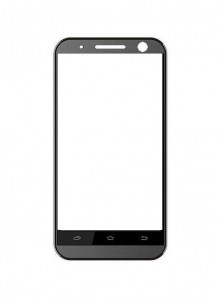 Replacement Front Glass For Spice Xlife M5 Pro Black By - Maxbhi.com