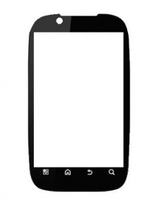 Replacement Front Glass For Motorola Domino Plus Xt530 Black By - Maxbhi.com
