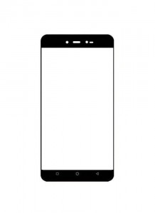 Replacement Front Glass For Sansui S74 Grey By - Maxbhi.com
